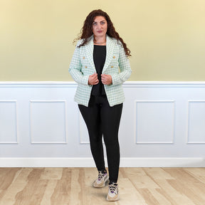 Tweed Blazer in Mint / WINTER COLLECTION