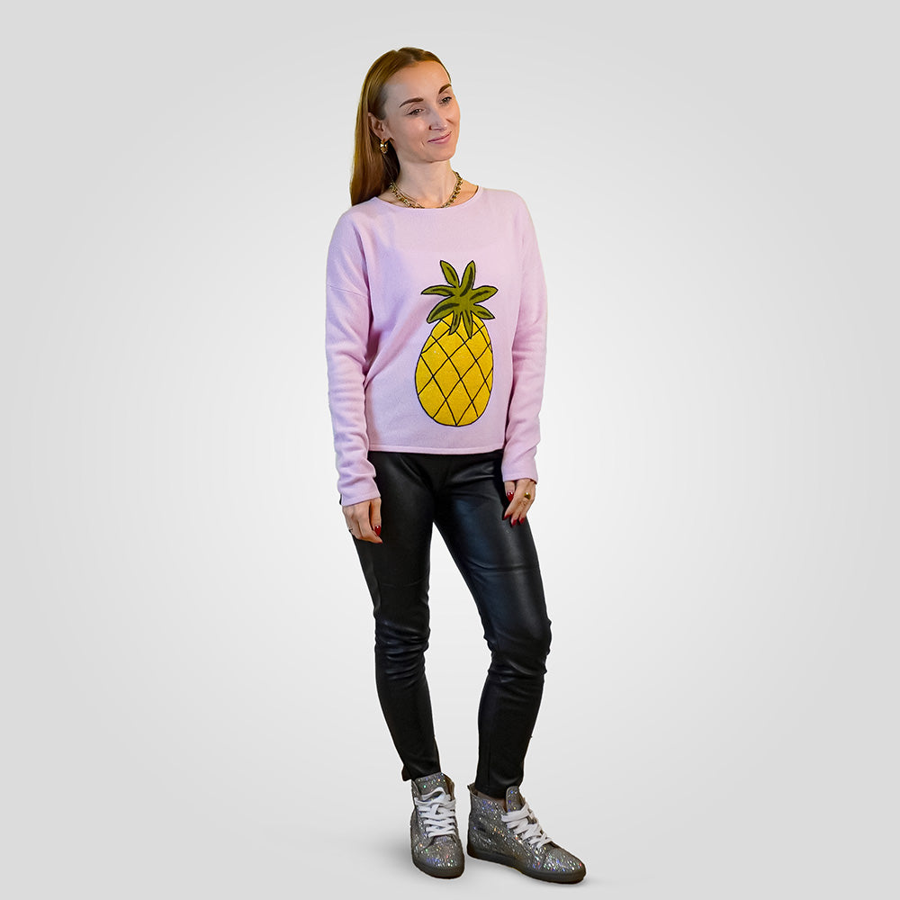 Iphoria Kaschmirpullover "Pineapple"