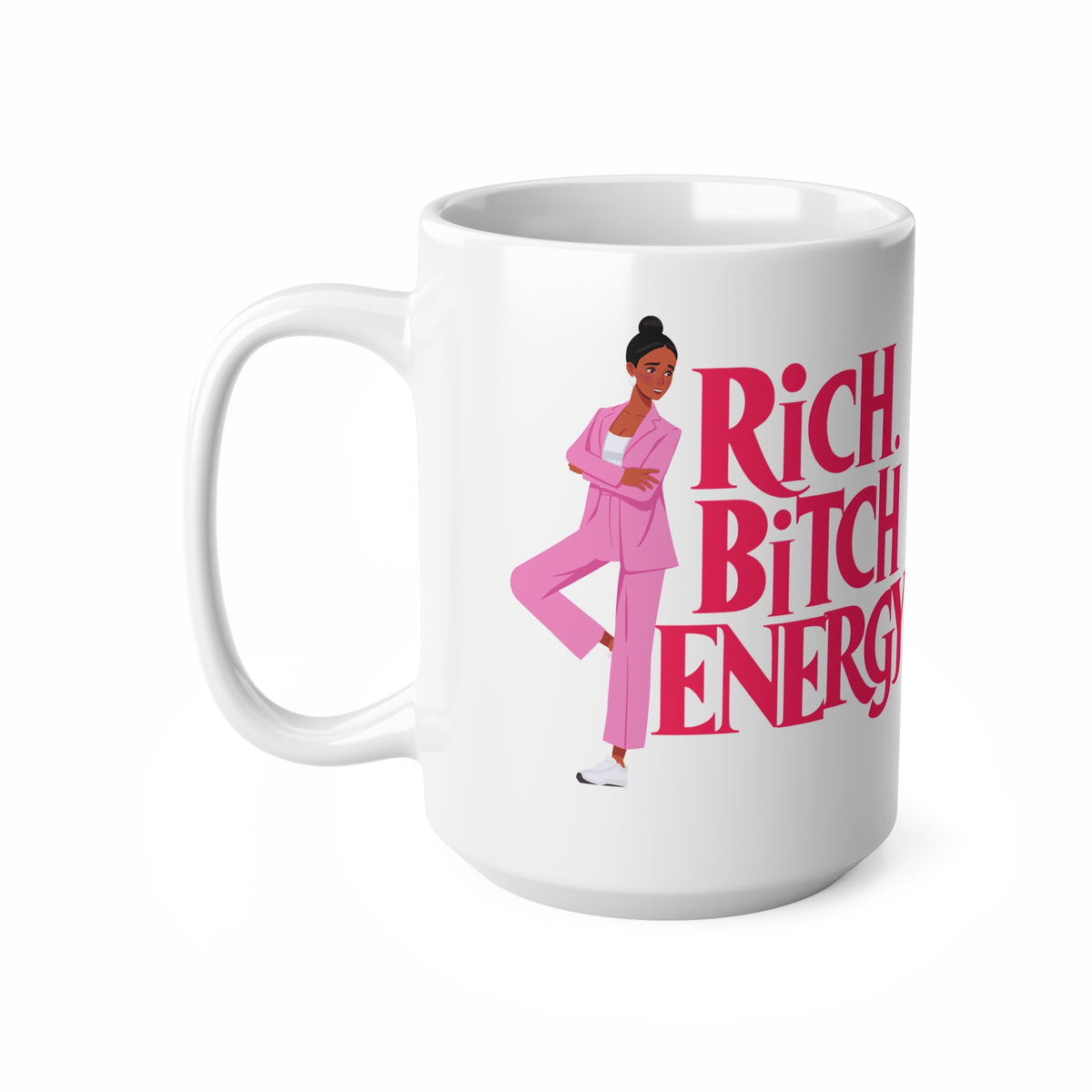 "Rich Bitch Energy" - Kaffeebecher (650 ml)