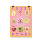 "Pussy Power" – Statement-Poster für Empowerment und Selbstbewusstsein (A1 Größe)